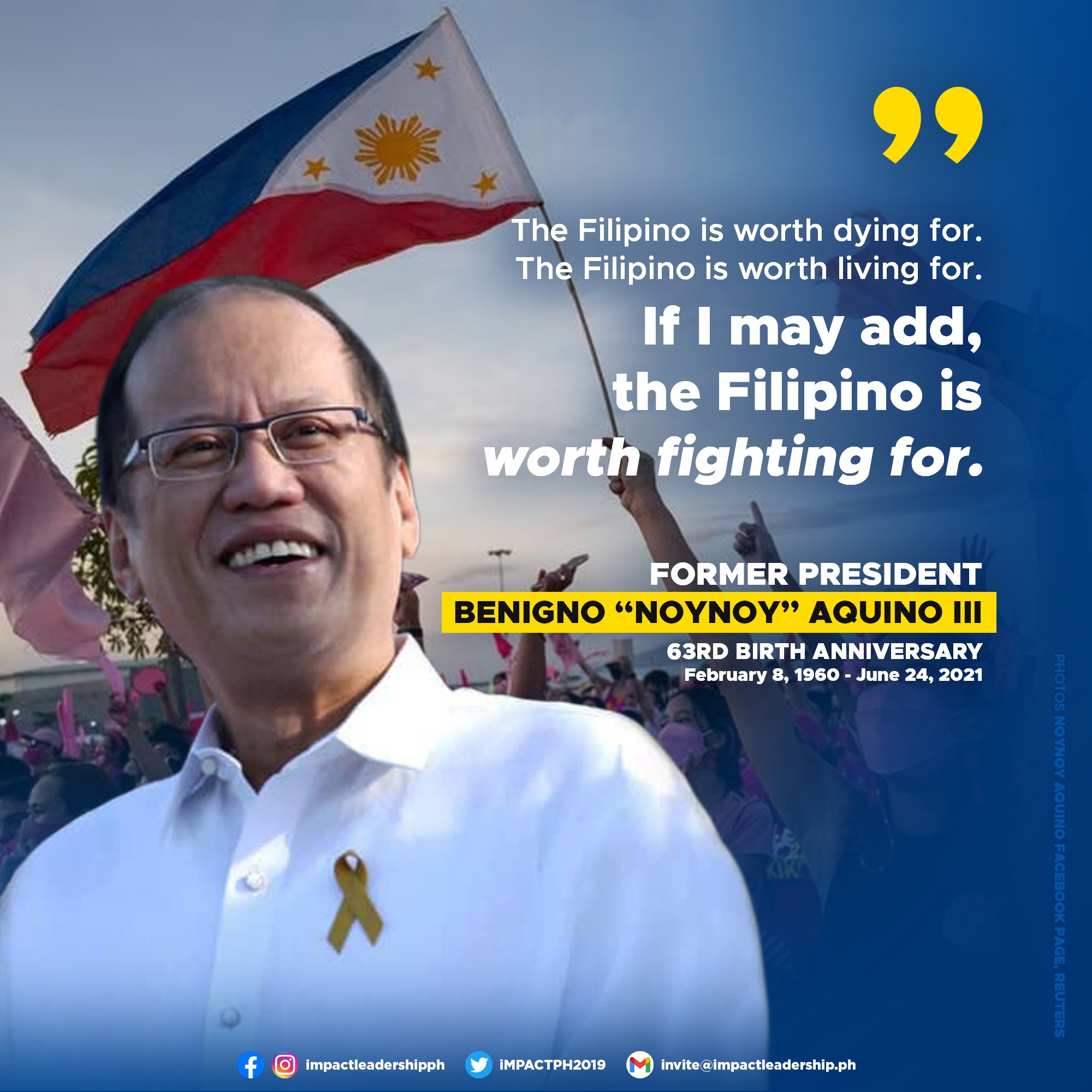 Happy birthday po, President Noynoy Aquino. We thank you for your genuine service to the Filipino people. 