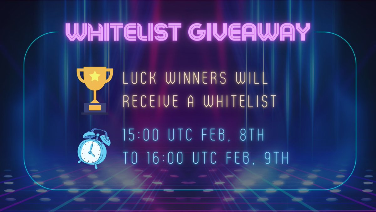 🐶 AIBABYDOGE Presale Whitelist 🐶

Join now: gleam.io/mHoT8/-ai-bayb…

⏰ 16:00 UTC Feb, 8th 2023 to 16:00 UTC Feb, 10th 2023

🍀 Lucky winner will get a whitelist to join $AIBABYDOGE presale on Feb 10th, 2023 🍀