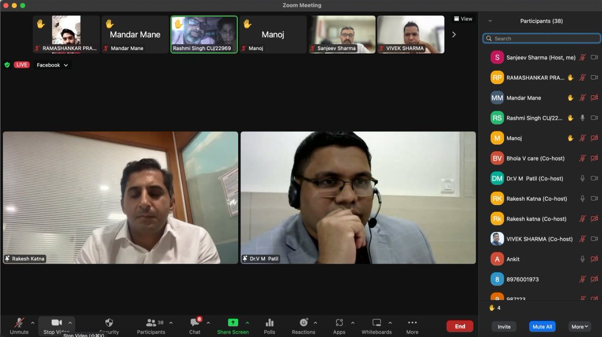 Head & Neck Connect, 10th Virtual Zoom meeting.

Topic: Birdview of Management of Head and Neck Cancer Patient
Support Group Meeting 'Hum Sath Sath Hain'

#headandneckcancer #hncsm #endtobacco #ENTSurgery #oralcancerawareness #oralcancer #oralhealth #mouthcancer #headandneck