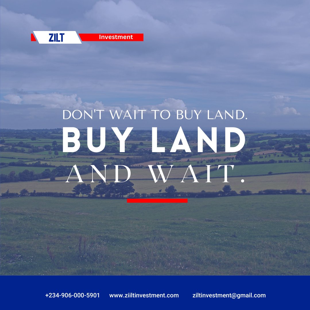 ZiltLtd's tweet photo. ZILT Investment Limited 

You can become a Landowner with just #5,000 monthly

Our office Address: 
No 5, Leventis Building, Lebanon Street, Dugbe, Ibadan.

For more enquiries
Call 09060005901 or chat us on  07032666002
https://t.co/Y5NqsAkKSK
#LandForSale
#ibadan
#RealEstate https://t.co/aCyRci1eRk