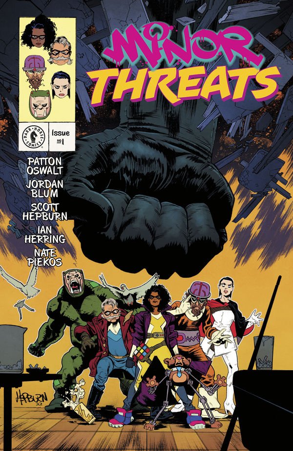 The winner of the 2022 REMMI for Dark Horse Book of the Year is . . . Minor Threats! @darkhorsecomics @pattonoswalt @blumjordan #scotthepburn #ianherring @blambot