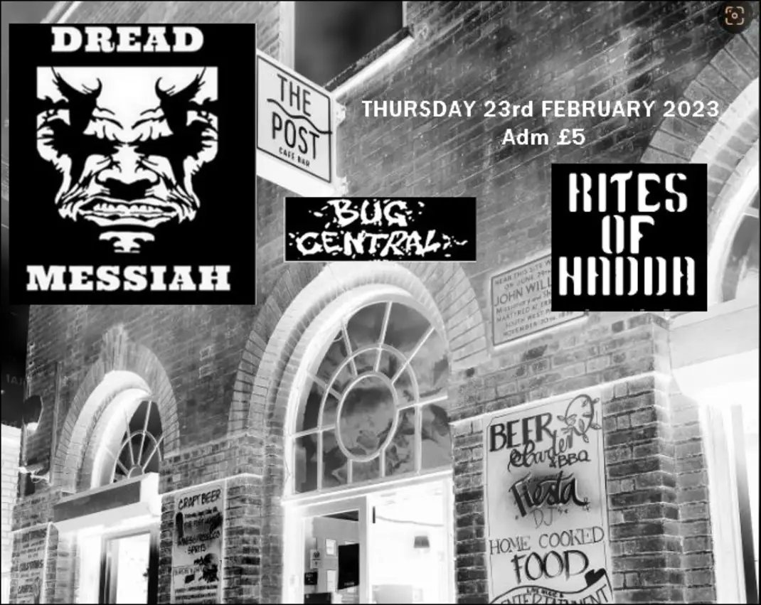 Rites_of_Hadda's tweet image. So excited to open the show for #BugCentral &amp;amp; #dreadmessiah on 23.02 @ThePostBar1 #Tottenham. It's £5 in. Tix&amp;gt; thepostbar.co.uk/event-details/… #punk #london #londongigs #livemusic