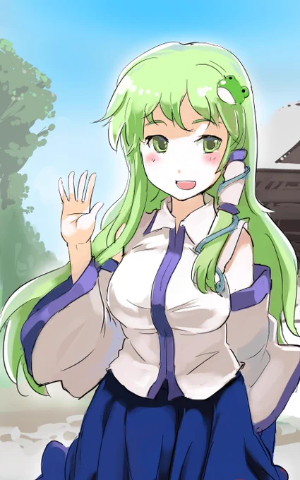 大分前のワンドロ絵ぺたり 