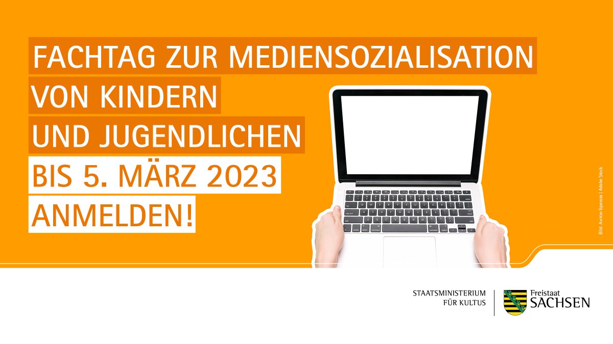 💻 Veranstaltungstipp: Lehrerfortbildung | Angebote des #SaferInternetDay verpasst? Themenvertiefung gewünscht? Der Fachtag zur Mediensozialisation von Kindern und Jugendlichen am 🗓 24. März 2023 in #Dresden macht's möglich: schulportal.sachsen.de/fortbildungen/…. Bis ⏰ 5. März anmelden!
