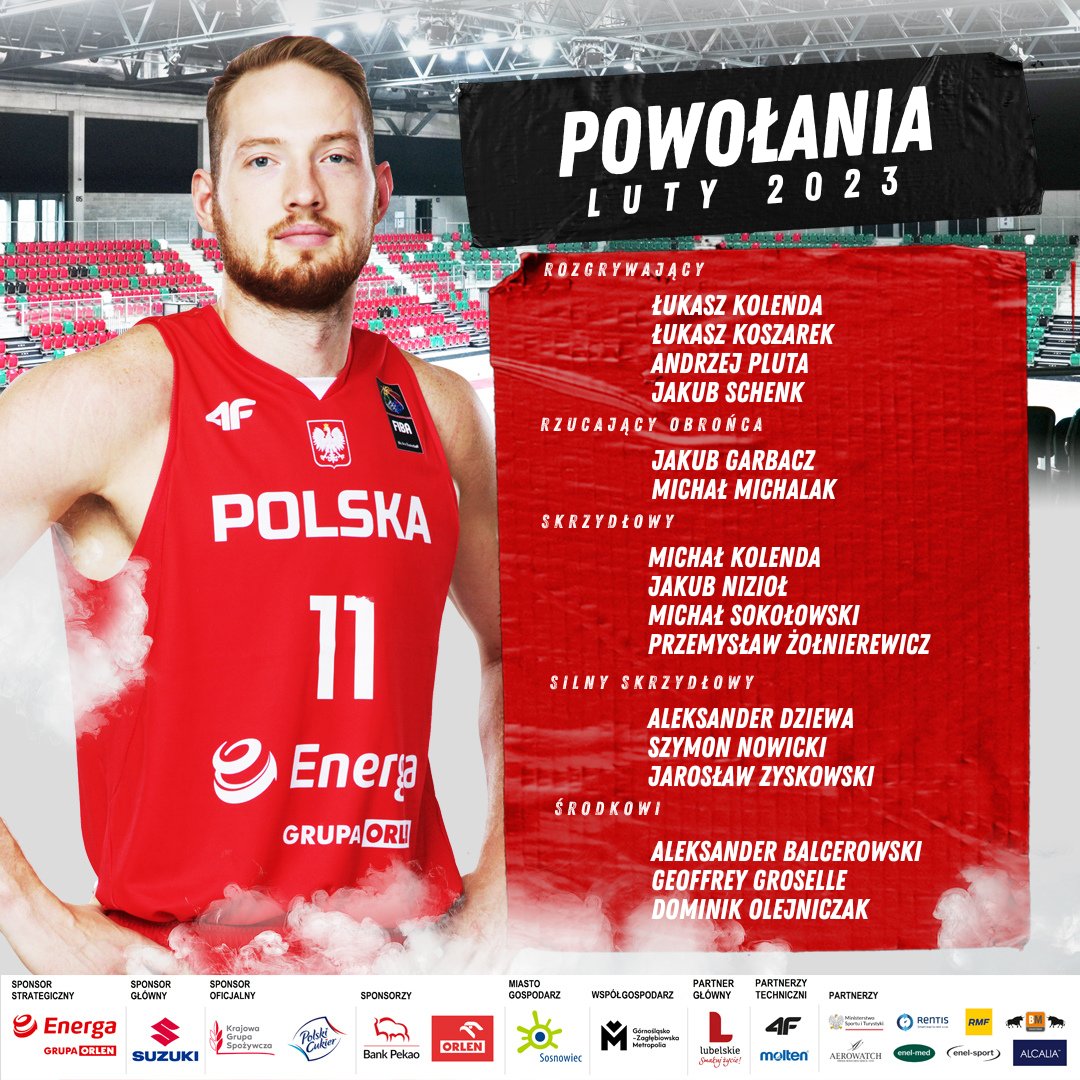 KoszKadra's tweet photo. ⚪️🔴 Trener @mili44igor wybrał skład #KoszKadra na lutowe spotkania z Austrią 🇦🇹 oraz Szwajcarią 🇨🇭

Czytaj więcej➡️https://t.co/9uitWOgIP1

#KoszKadra

@EnergaSA @BankPekaoSA @PKN_ORLEN @kgs_pl @PolskaSuzuki https://t.co/xdHxqgUPuG