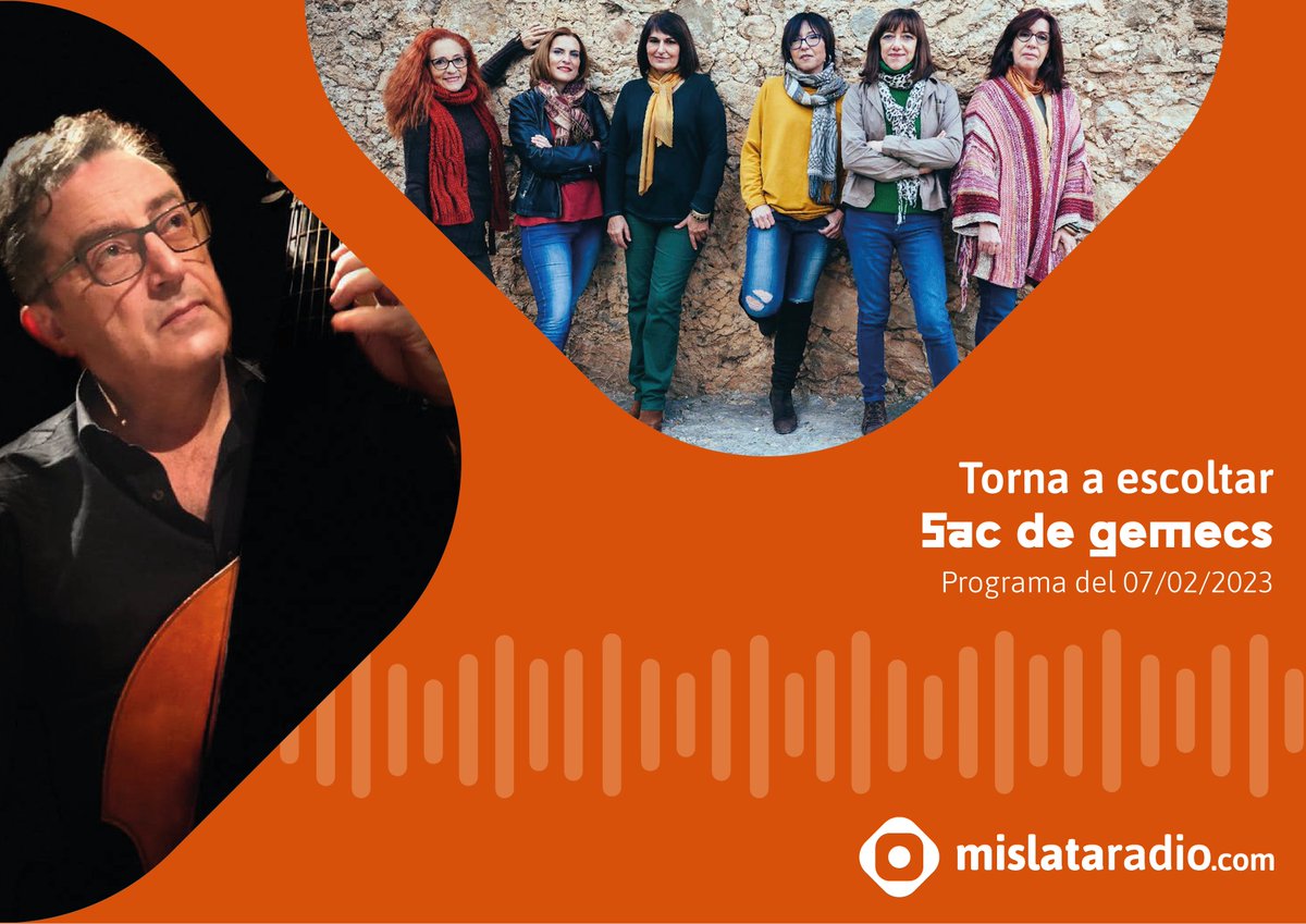🎼 Aquesta setmana a <a href="/Sacdegemecs1/">Sac de gemecs</a> hem parlat del festival ARRELS de Torrent que comença hui, 8 de febrer.

🎙️ Hem entrevistat a Carles Magraner i Eva Dénia, per parlar del festival de música i tradició.

🎧 Torna a escoltar el programa: go.ivoox.com/rf/102694772