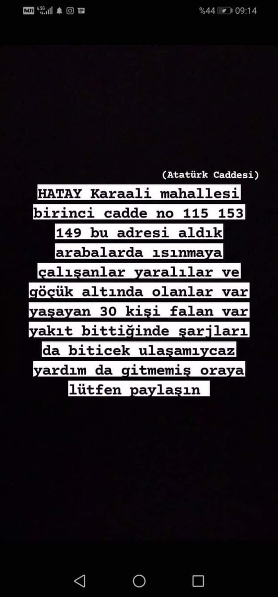 Ralethiel7's tweet photo. #AFADhatay #OguzhanUgur #halukleventacil @ahbap @OguzhanUgur @haluklevent https://t.co/e2HFCFUysO