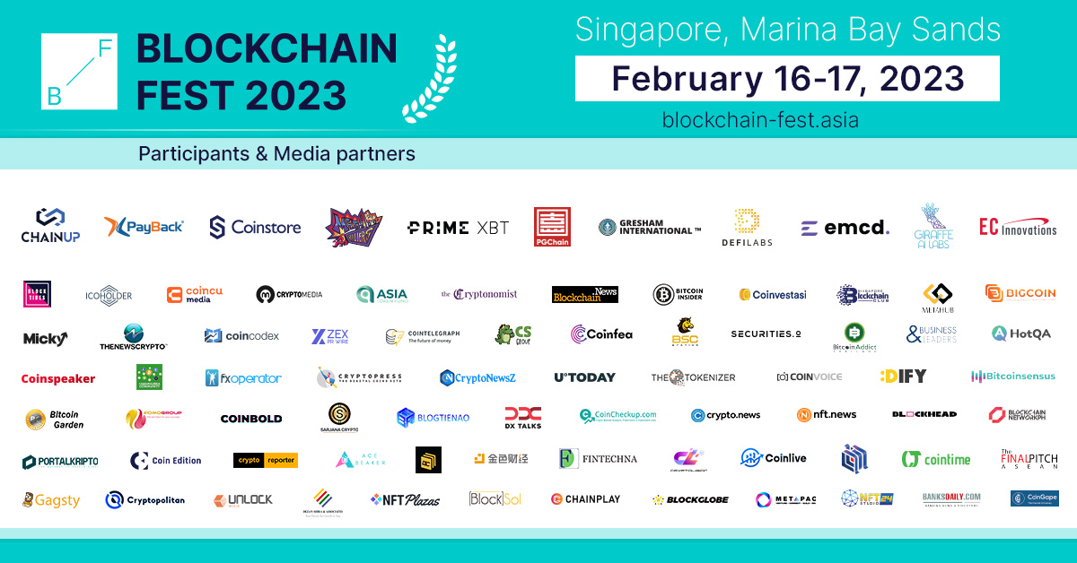 blockchain_fest's tweet image. ⭐We are happy and grateful to see all Fest participants and Media Partners!
⠀
✅Join us at #BlockchainFest #Singapore 2023 to learn top trends and news from the leading experts in the field: blockchain-fest.asia