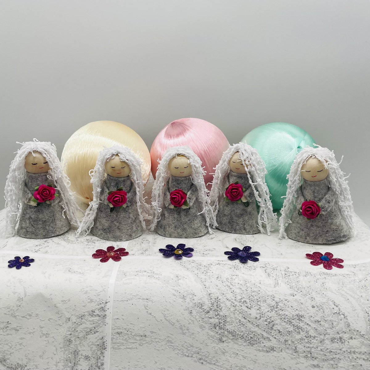 Excited to share this item from my #etsy shop: #Wooden Peg Dolls #Peg People #Girls gift #giftsforher etsy.me/3JTK2Fq