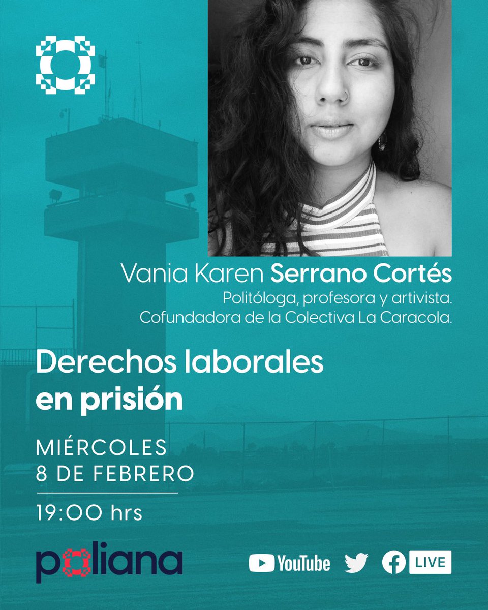 🚨 ¿Qué retos y opciones existen actualmente en el sistema penitenciario para respetar y garantizar los derechos laborales en prisión? 

Acompáñanos con Vania, experta en DDHH, hoy 7:00pm.