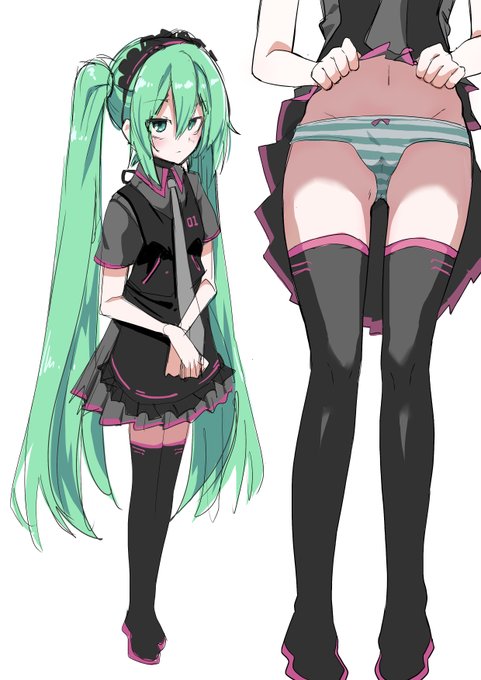 ミクは黒メイド服が似合う 