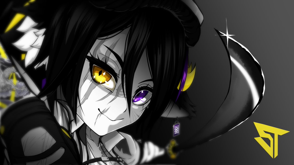 stafare's tweet photo. New amazing wallpaper art by @Karoboard the VStray Artist! Check her out. Follow her to see the next 5!
Check the replies for a full colour version too!
#Vtuber #ENVtubers #VRChat #VtubersEN https://t.co/mhbNvO1VUU