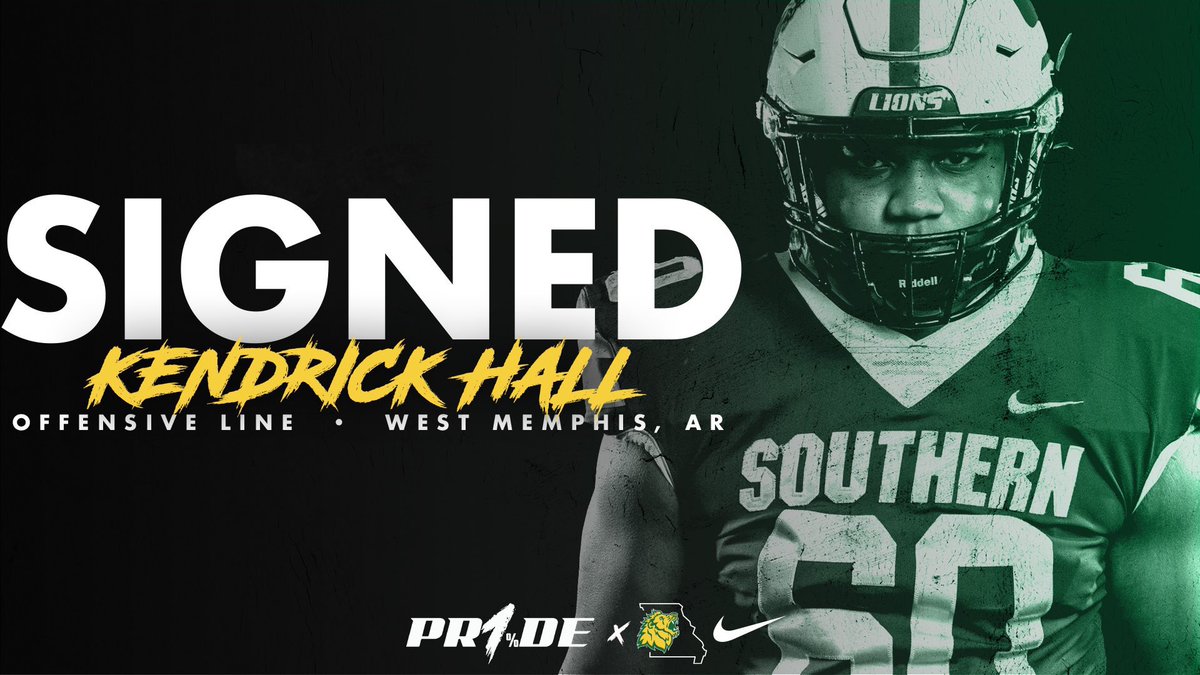 🏈 KENDRICK HALL signs with Missouri Southern State University TODAY at 10:00 a.m.‼️