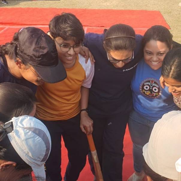 KIMSBBSR's tweet photo. KIIT Silver Karnival: Friendly cricket match was organised between KIDS and KINS girls at #KIMSBBSR Cricket Ground.
#KIITat25
#FunForward https://t.co/qgyEdly6lR