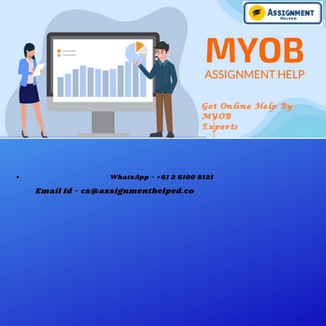 LeoOliv29163695's tweet image. See this Instagram photo by @assignmenthelpedu01 instagram.com/p/CoZ3zvqJqwm/… 
At Assignmenthelped.com, we have a team of 
#MyobAssignmentHelp service providers that are highly skilled and knowledgeable. 
assignmenthelped.com/myob-assignmen…