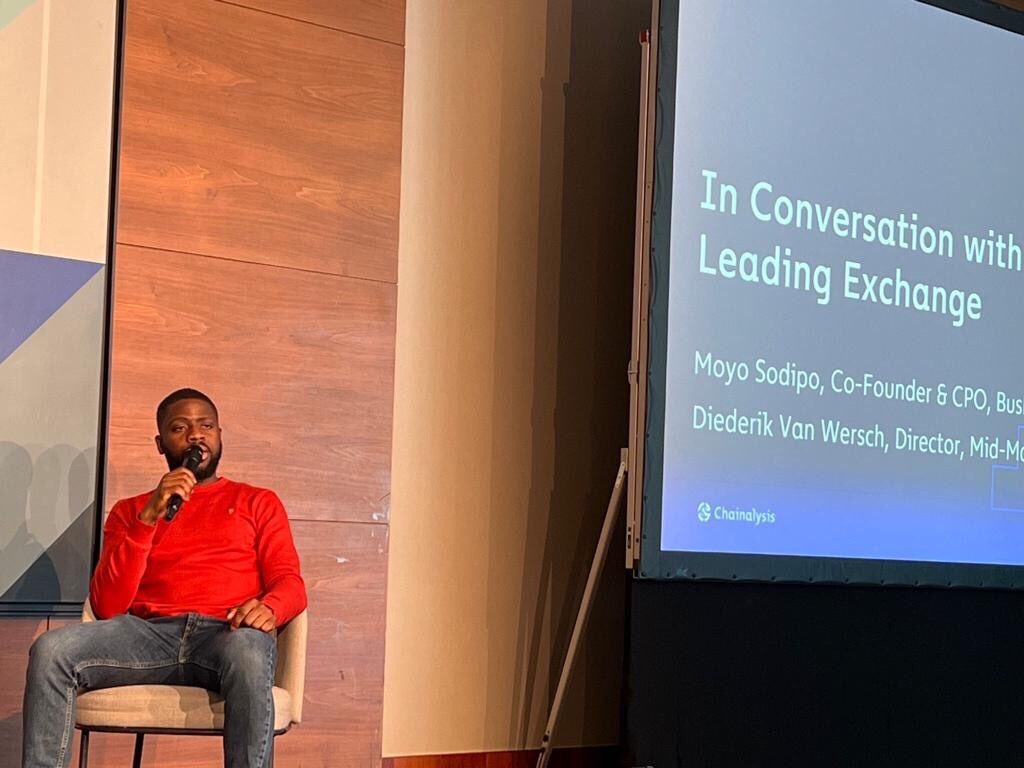 getBusha's tweet image. It was great having our co-founder &amp;amp; CPO, Moyo Sodipo, in a partner discussion with Chainalysis today.

 Stay tuned for more exciting updates!