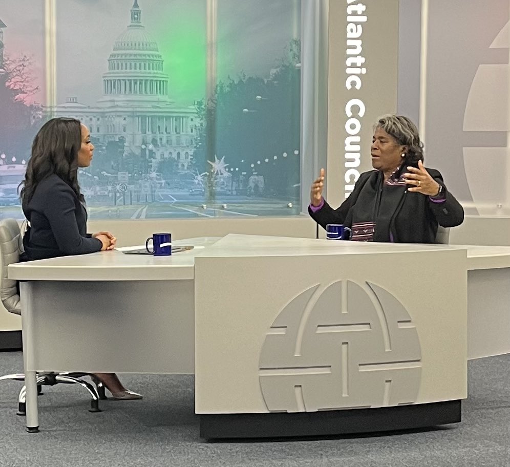 Consultifi's tweet photo. “It never occurred to me I could be a diplomat. You see what you can be.” Linda Thomas-Greenfield @USAmbUN tells @abbydphillip how @StateDept needs to show talented people that they have a future in diplomacy. #ACFP #BlackHistoryMonth https://t.co/XJpNQAgUb7
