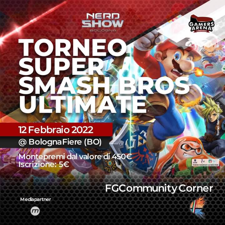 FederazioneE's tweet photo. Torneo di #SSBU al Nerd Show Bologna organizzato da Smash Bros Italia.
Vi aspettiamo nel Fighting Games Community Corner di Gamers Arena per una giornata in totale gioco libero Sabato 11 e il torneo Domenica 12 Febbraio 2023.
#FIDE_esport
#GetInTheArena #esports https://t.co/Ek8CeoBTks