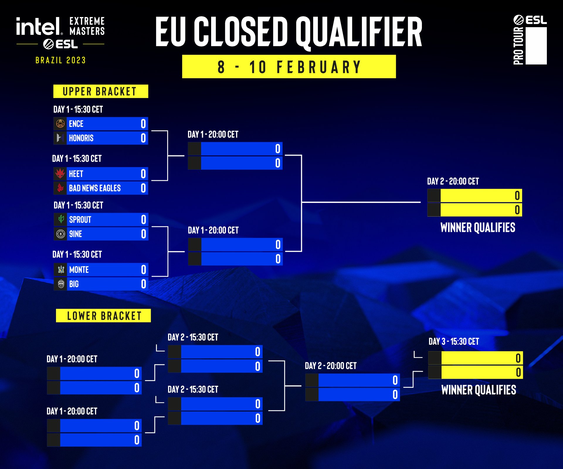 ESL CounterStrike on Twitter "EU Closed Qualifier for IEM Brasil 🇧🇷