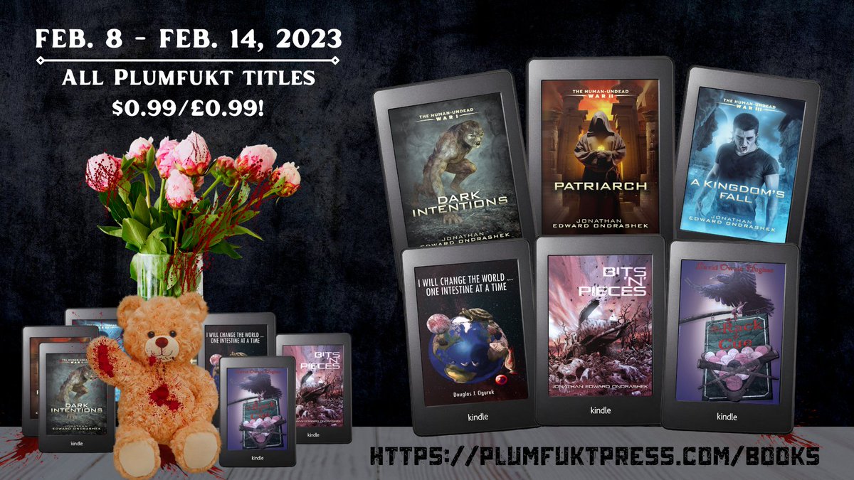 This #ValentinesDay, get fucked. Plumb fucked. 

Our $0.99/£0.99 sale starts now! #horror #HorrorFamily #KindleUnlimited #Kindle #countdown #gore #Vampire #billiards #ebooks #splatterpunk #extreme 

US and UK links: plumfuktpress.com/books