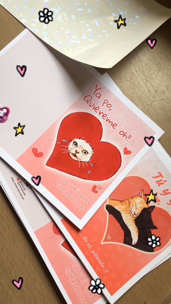 roxnoexiste's tweet photo. Hoy trabajo en tarjetas para el 14F, diseños de Lorey💜 https://t.co/gNF91TS2I7