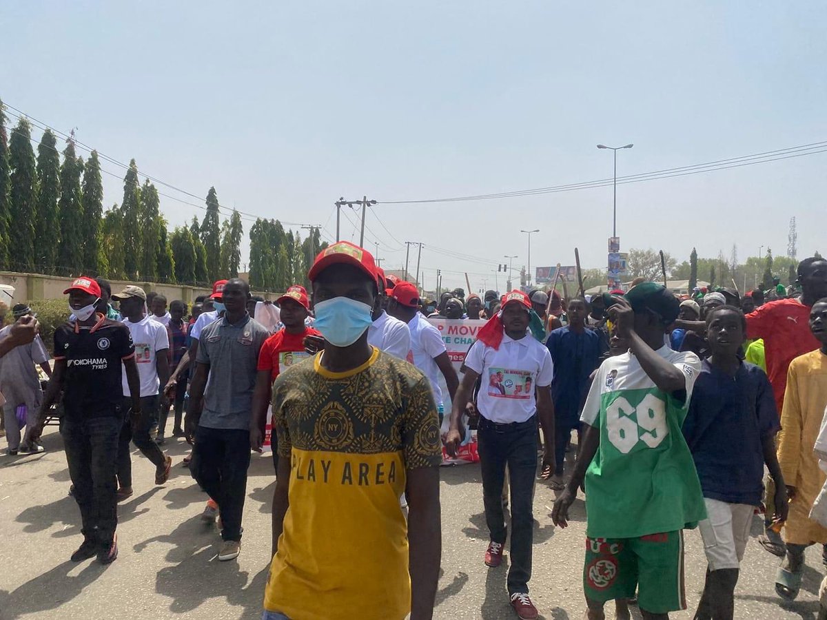 DesmondTobeOris's tweet photo. Now you know why we are called one of the biggest and well structured PDP support group in the whole of Nigeria. Our Team in Bauchi stole the show at yesterday’s presidential campaign rally.
#RedCapMovement #RescueNigeria #AtikuOkowa2023. https://t.co/Tmp3xaMULS