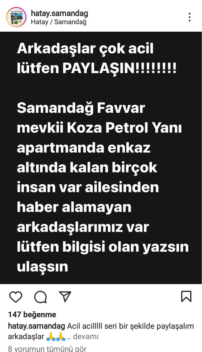 Ftmnrpnrr's tweet photo. @haluklevent Ayda Koze ve annesi de burada haber alamıyoruz yardım edin https://t.co/5wo8c7P0nd