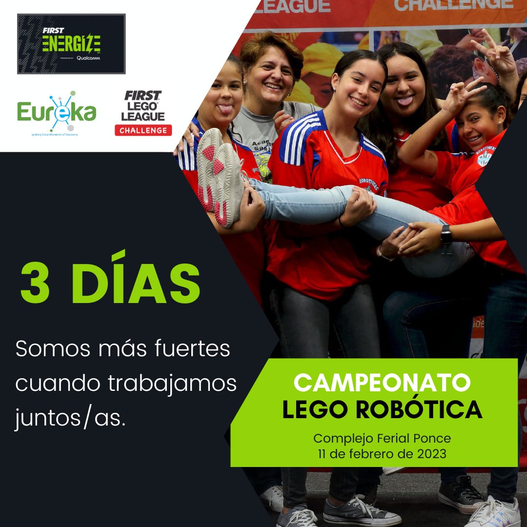 EurekaESIpr's tweet photo. Un logro que celebramos en camino al campeonato es el aumento de representación femenina que  Eureka ha logrado en nuestros 10 años con FIRST en Puerto Rico. Nos enorgullece que desde las primeras temporadas de FIRST en PR hemos contado con casi un 50% de participantes femeninas https://t.co/FwUKIAapuF