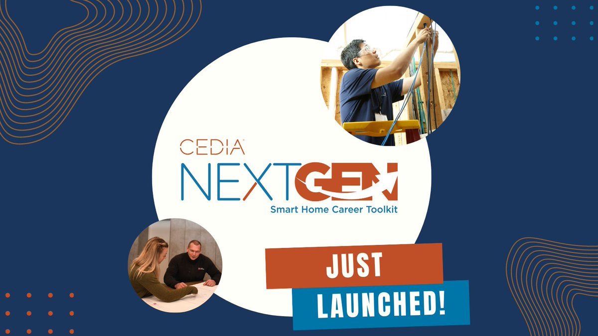 INTRODUCING: CEDIA NextGen: Smart Home Career Toolkit, a collection of tools to strengthen the #smarthome workforce:

🧰 Resources for outreach &amp; awareness
🧰 Job descriptions &amp; phone scripts
🧰 Industry insight, career pathways + more

Download now: bit.ly/3JPZOAR