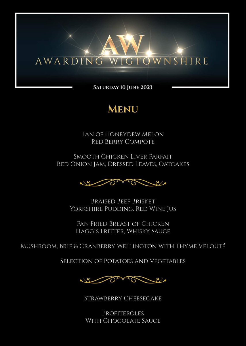 awarding_w's tweet photo. This years award menu and wine list! 😍😍😍 #ticketsonsalenow #aw23 https://t.co/mjhKxjmBiL