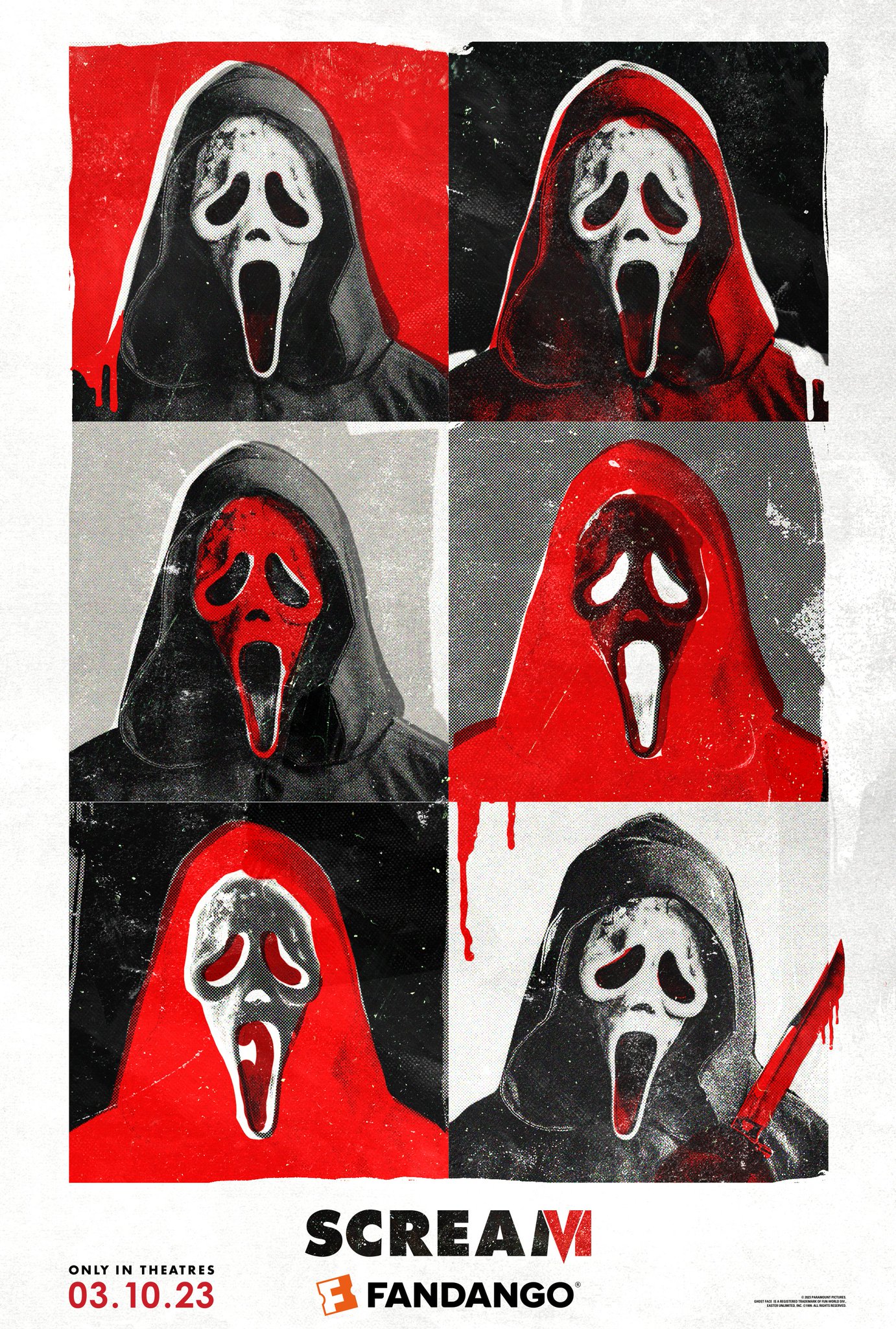 Creatieve Scream 6 poster goes Andy Warhol