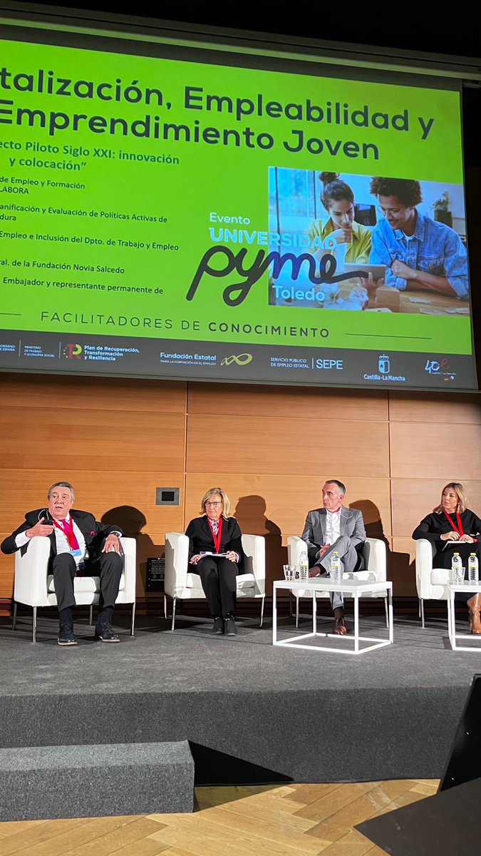 Fundación Novia Salcedo (@noviasalcedo) on Twitter photo Presentación del Programa Piloto Beta Joven en #UniversidadPyme en Toledo, inaugurado por el director general del <a href="/empleo_SEPE/">SEPE</a> Gerardo Gutiérrez, Manuel Escudero, Representante Permanente de España ante la <a href="/OECD/">OECD ➡️ Better Policies for Better Lives</a> <a href="/Gob_eus/">Eusko Jaurlaritza - Gobierno Vasco</a> <a href="/lanbideejgv/">Lanbide</a> <a href="/GVAlabora/">GVA LABORA</a> organizado por <a href="/Fundae_es/">Fundación Estatal para la Formación en el Empleo</a> Presentación del Programa Piloto Beta Joven en #UniversidadPyme en Toledo, inaugurado por el director general del <a href="/empleo_SEPE/">SEPE</a> Gerardo Gutiérrez, Manuel Escudero, Representante Permanente de España ante la <a href="/OECD/">OECD ➡️ Better Policies for Better Lives</a> <a href="/Gob_eus/">Eusko Jaurlaritza - Gobierno Vasco</a> <a href="/lanbideejgv/">Lanbide</a> <a href="/GVAlabora/">GVA LABORA</a> organizado por <a href="/Fundae_es/">Fundación Estatal para la Formación en el Empleo</a>