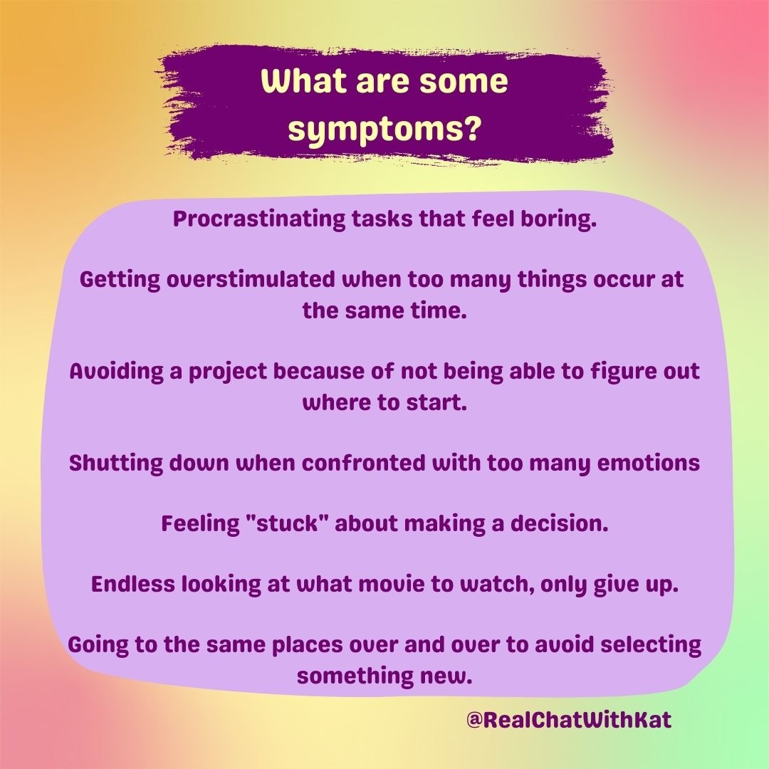 RealChatWithKat's tweet photo. ADHD Paralysis is a real thing - let's talk about it!
Watch for future tips!
🌈Connect with Kat
Website ↣ https://t.co/Ihw3PQN7xu
Join My Email List ↣ https://t.co/iAp8I8NXnd
#adhd #adhdcommunity #adhdbrain #adhdhack #adhdtip #adhdlife #RealChatWithKat https://t.co/AYMnN40qsk