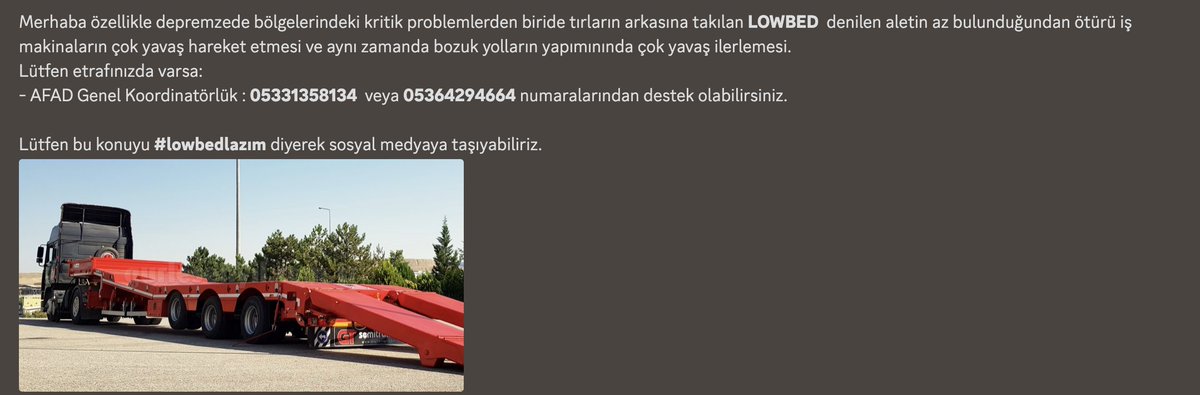 #lowbedlazım #deprem