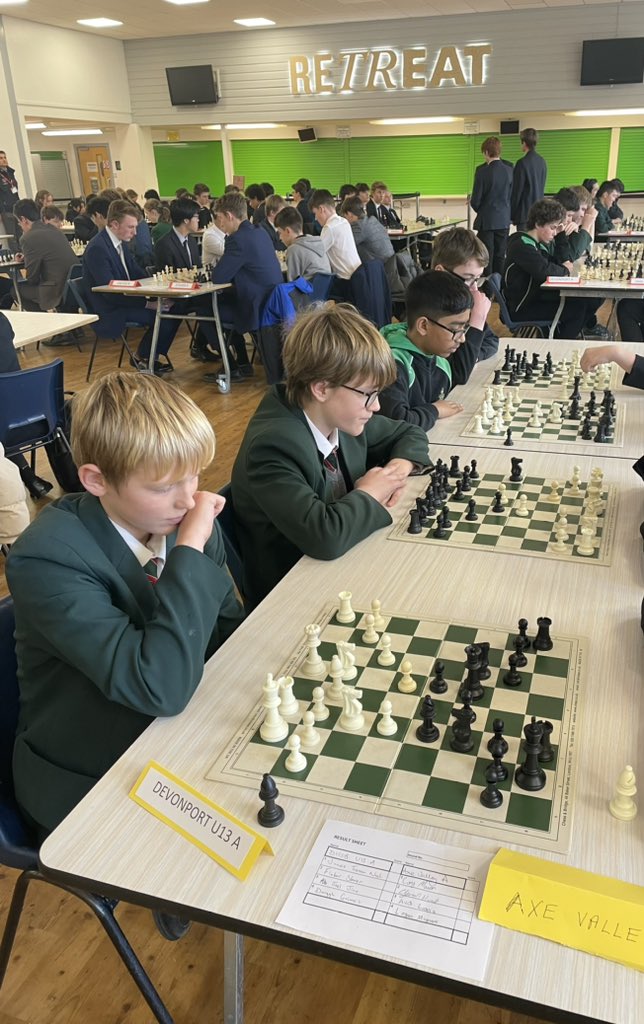 DHSBenrichment's tweet photo. The ECF Team and Junior Team Chess Challenge is under way with x2 Senior and x2 Junior @DHSBoys teams entered. All attend our chess club every Tuesday after school in C10. https://t.co/XiqDcFOz6h