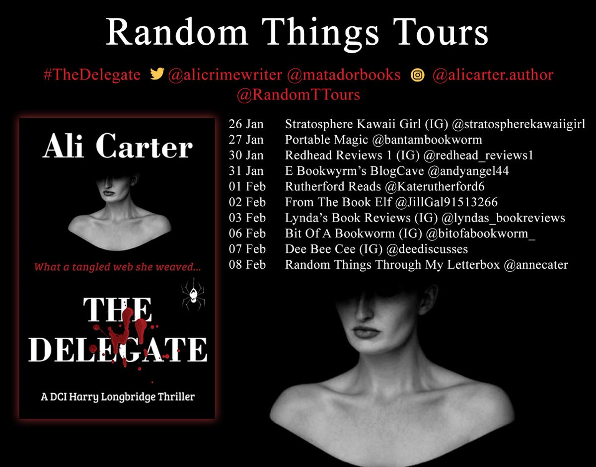 Williams13Anne's tweet photo. The Delegate by Ali Carter BLOG TOUR #TheDelegate @alicrimewriter @matadorbooks @RandomTTours #BookReview https://t.co/ypedz4bmx1 via @annecater https://t.co/NromxLDbp5