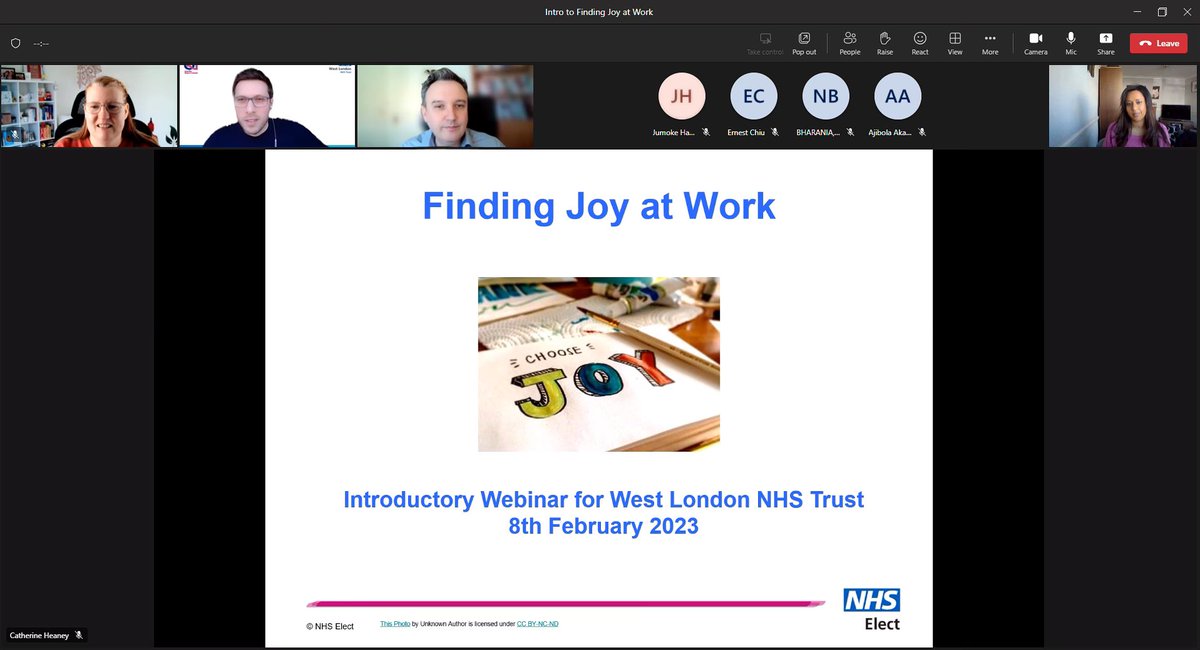Great to see so many @westlondonnhs staff come to intro to Finding Joy at Work program using #Qi.As part of this everyone gets to be part of Dragon Dens.Where all teams get to bid for £750 each for their Initiative.Expression of Interest by 24th Feb. #HappierNHS #teamwestlondon