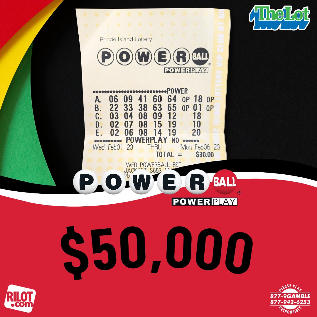 The $50,000 winning #Powerball ticket from the 2/4/23, draw has been claimed by a man from N. Smithfield. 
He said he plays every week using family birthdays for his numbers. He plans to invest the winnings. The winning ticket was purchased at Li'l General Store in N. Smithfield. https://t.co/tfOJ2azwq3