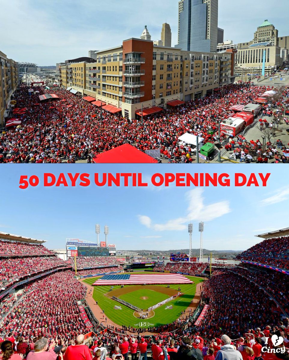 Only 50 Days Until #RedsOpeningDay. 🔴⚾ #WhereYaGonnaGo