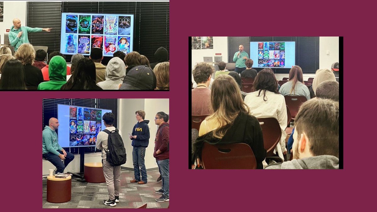 JenksHSMedia's tweet photo. We had a great author visit yesterday with @Scott_Thought! https://t.co/kItCrezSKm