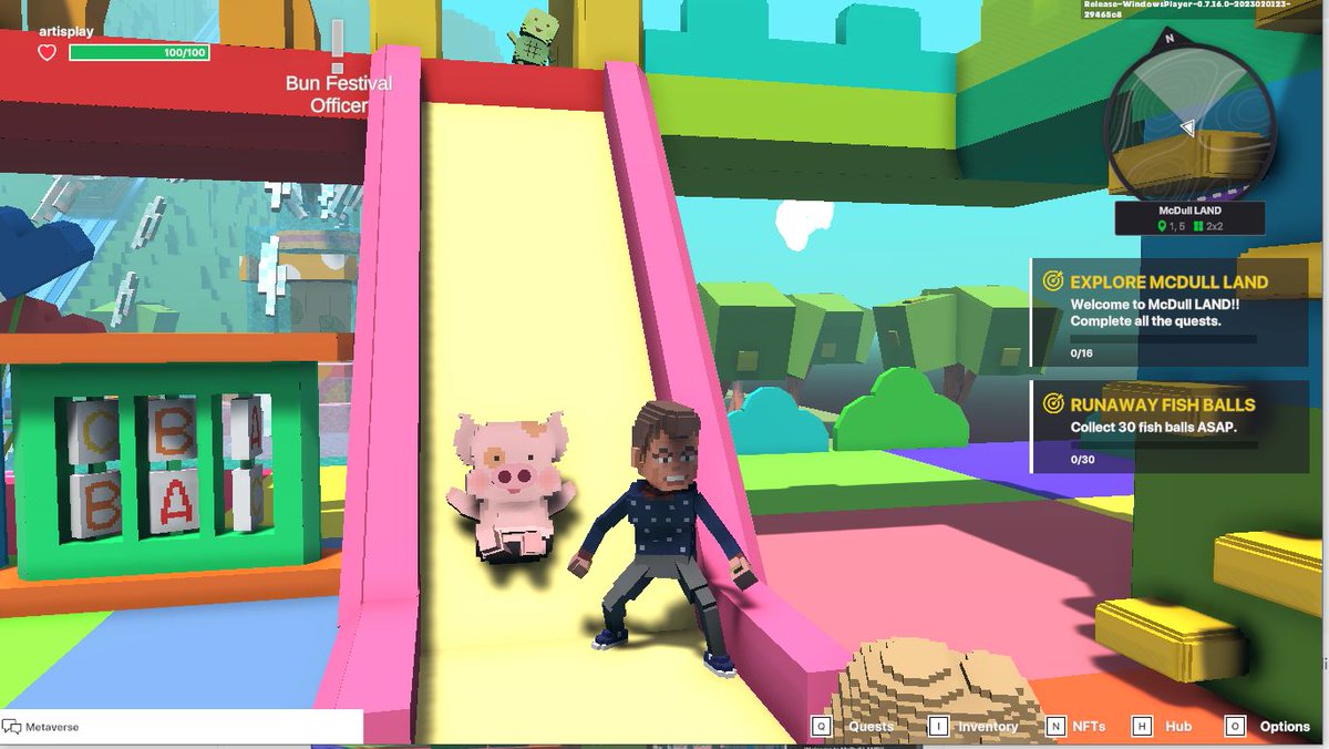 artisplay's tweet photo. @TheSandboxGame I found the two dragons in McDull LAND! 🐷 #LunarNewYearTSB https://t.co/5exIyGgCZn