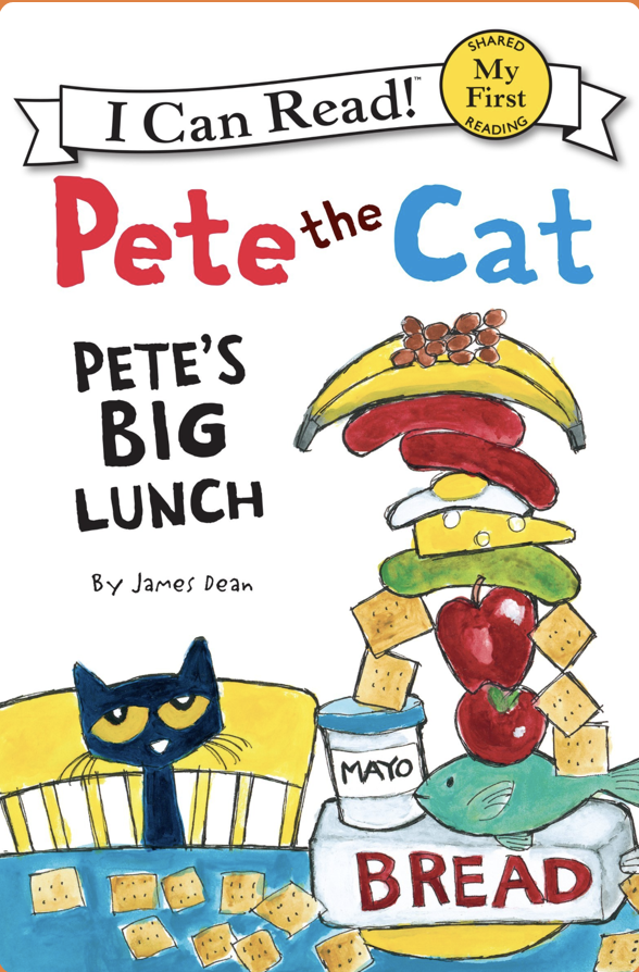 My education group and I used the book, 'Pete the Cat, Pete's Big Lunch' by James Dean as a resource when developing a lesson plan for ESL students. The book is included in a series and they all use simple words to tell a fun story! <a href="/PJLanguageArts/">PJ Language Arts Methodology UWindsor</a>