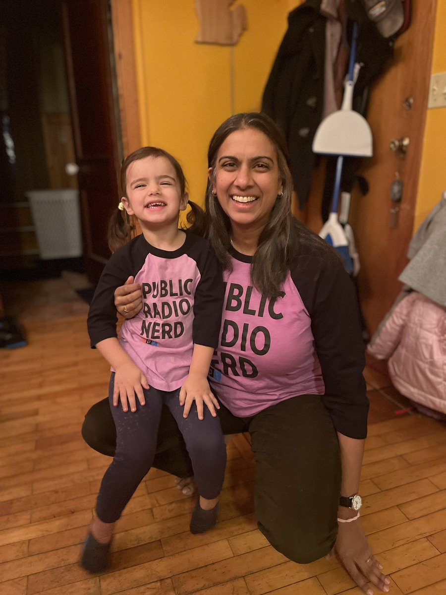 Matching with my little <a href="/NPR/">NPR</a> listener this morning ❤️🖤💙