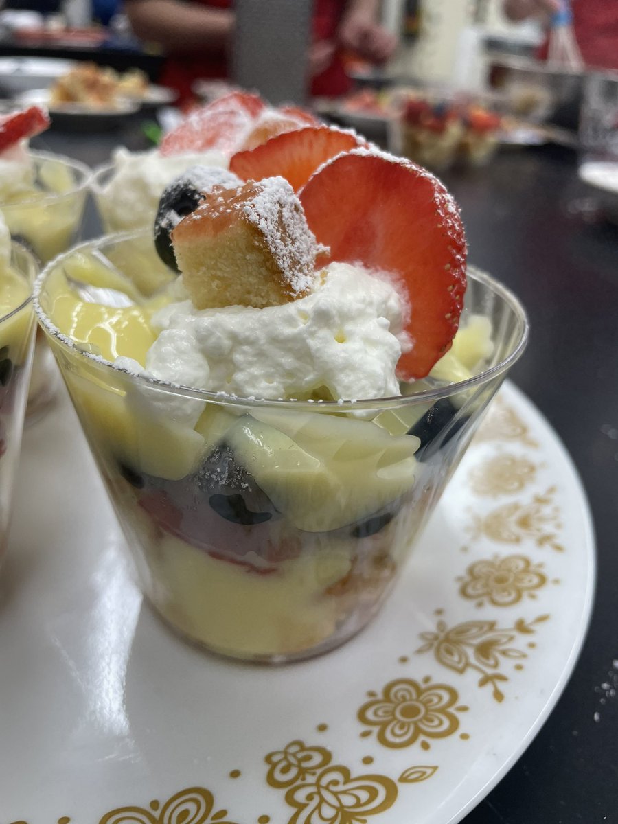ClarkDanalyn's tweet photo. English Trifle Day for Culinary students at MHS!!! https://t.co/0SwPkbBJ0N