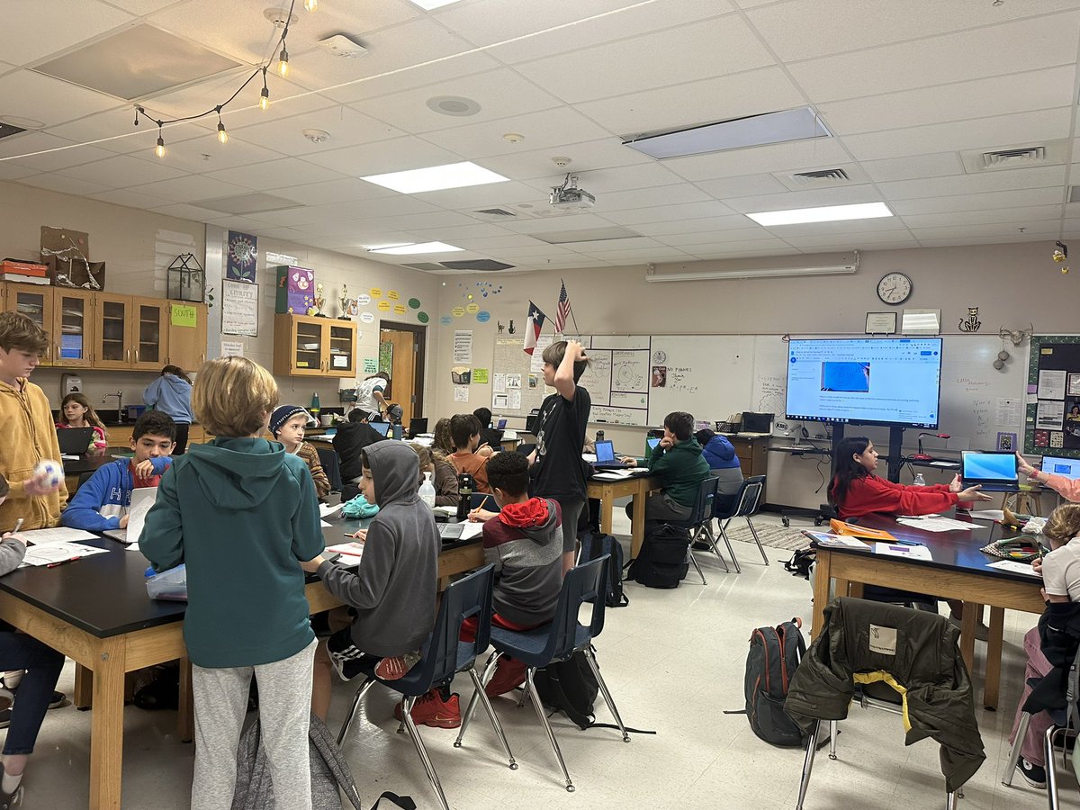 Ms. Bergman’s students explored their own element from the Periodic Table and then created their own Periodic Table anchor chart. I’m still trying to remember this from 25 years ago. @KTXHornets students reminded me. Nice work! @AustinISD @neiltyson