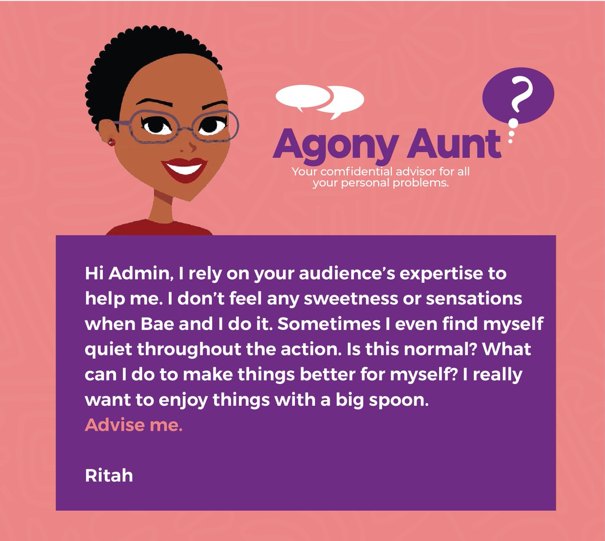 DISCinNigeria's tweet photo. Some women have never experienced actual sweetness during intimacy. What can be done to change this? Comment below.

#DiscoverYourPower https://t.co/qabFFZbALs