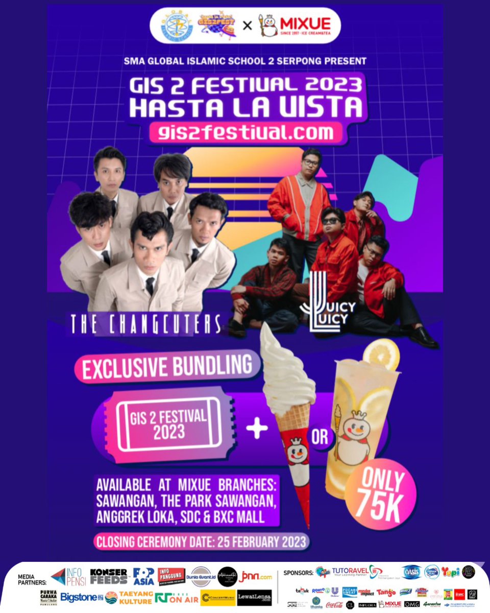 nelyimout's tweet image. HI GUYS PLS BUY THESE TICKETS TO WATCH THEM #promotwt #thechangcuters #juicyluicy #mixue #infopensi