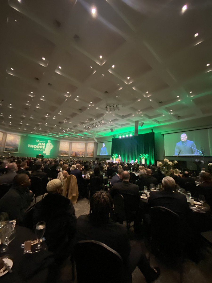 Big time experience at the Jim Thorpe awards. And being able to be a part of that &amp; experience the definition of the “Jim Thorpe” award and the legacy he left behind is unbelievably talented! Congrats <a href="/TreTomlinson/">Tre’Vius Tomlinson</a> on Jim Thorpe Award and Congrats <a href="/MccoyTaje/">Taje McCoy</a> on All state DPOY!