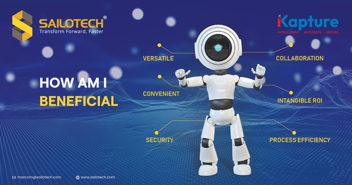 Sailotech's tweet image. #iKapture has an easy-to-use interface portal with no code or templates to maintain. It's designed to address the age-old challenges of manual data extraction processes. Check how beneficial is #intelligentdocumentprocessing solution: ikapture.ai #documentdigitization