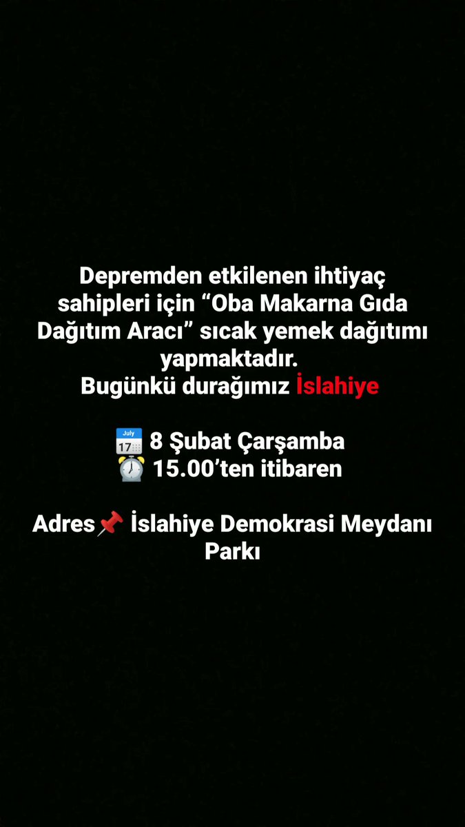 KbraByrt's tweet photo. Bugünkü durağımız İslahiye 🙏
Lütfen retweet yaparak ihtiyaç sahiplerinin yönlendirmesini sağlayalım #Turkey #hatayiskenderun @GundemiAntep27 @Kizilay @AFADBaskanlik @GaziantepBeld https://t.co/r8UNnWCWxG